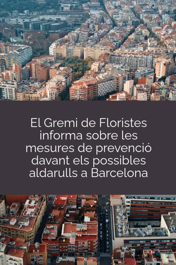El Gremio de Floristas informa sobre las medidas de prevención ante los posibles disturbios en Barcelona